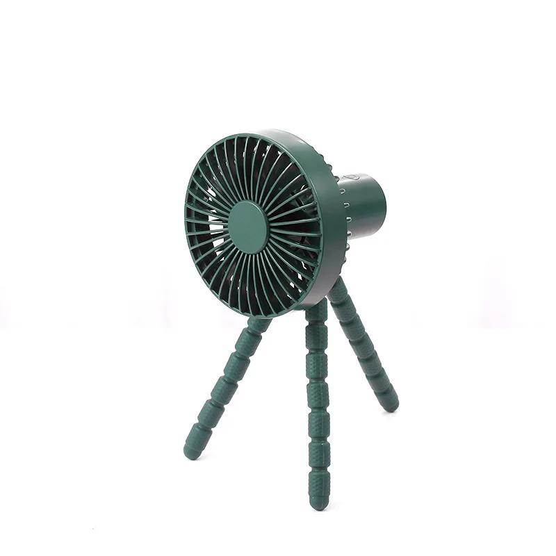 Desktop Bent Tripod Mini Fan Dormitory Student Handheld USB Fan Office Home Portable Fan for Home Office,Green