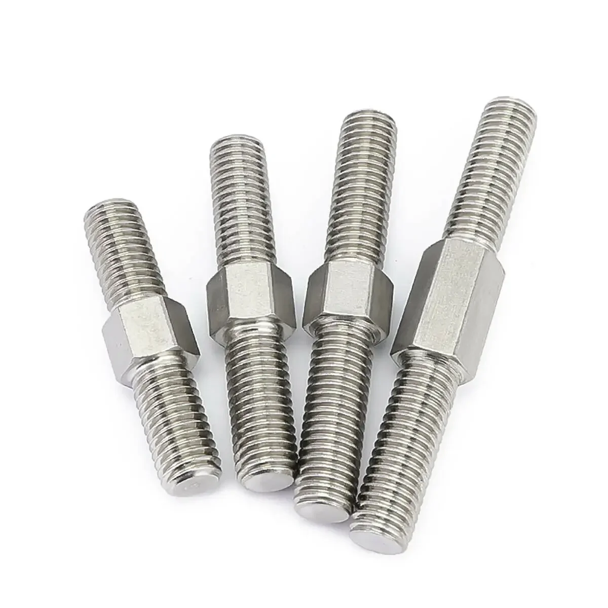 304 Stainless Steel M4 M5 Left and Right Thread Double End Thread Rod Positive and Negative Thread Bar Stud Bolts Screw