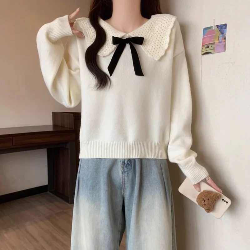 

Small Bottom Shirt Lazy Style Top Women Autumn Winter Versatile Knitted Sweater