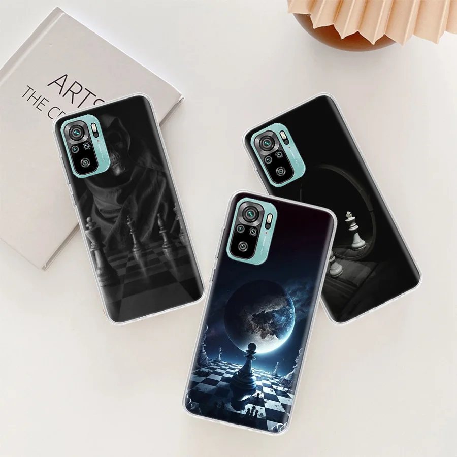 Competitive Chess Game Phone Case For Xiaomi Redmi Note 12 11 Pro Plus 5G 12S 10S 11S 4G 11T 11S 11E 10 9T 9 9S 8 8T 7 Cover Sof