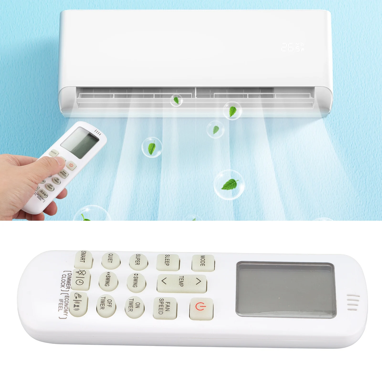 Remote Control Sensitive Replacement Air Conditioning Remote  Easy To Use Practical for Hisense Air Conditioners