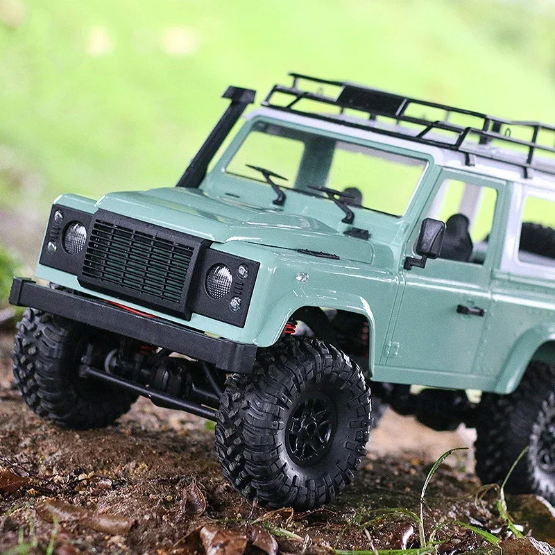 Voiture d'escalade tout-terrain RC 1/12 2.4G 4WD, jouet pour enfants, Simulation en alliage multi-Terrain, voiture de course tout-terrain avec lumière LED brillante, jouets