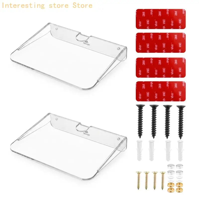 Lautsprecherregal aus Acryl zur Wandaufstellung Schlafzimmer oder Wohnzimmer 55KC – Detail 5