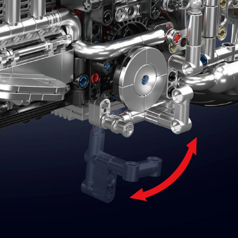 1971 Uds. Modelo de ladrillo de motocicleta de crucero americano colección de juguetes adornos de bloques de construcción de motocicleta regalos de vacaciones para niños adultos