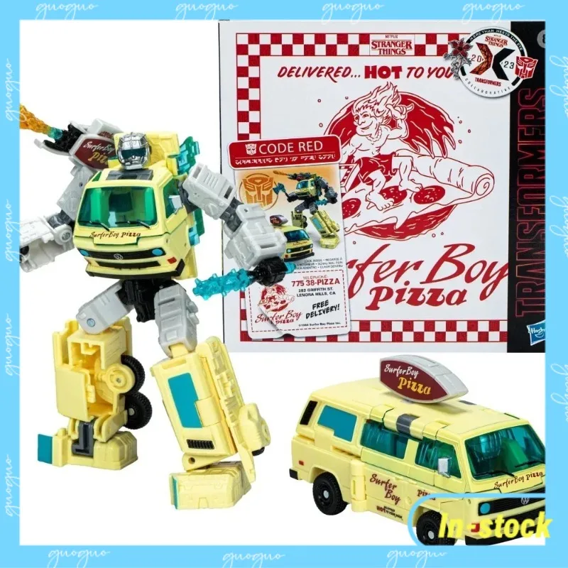 

【In-stock】Hasbro Transformed Toys Stranger Things Code Red Surfer Boy Pizza Pizza Truck Action Figure Model Toy Gift