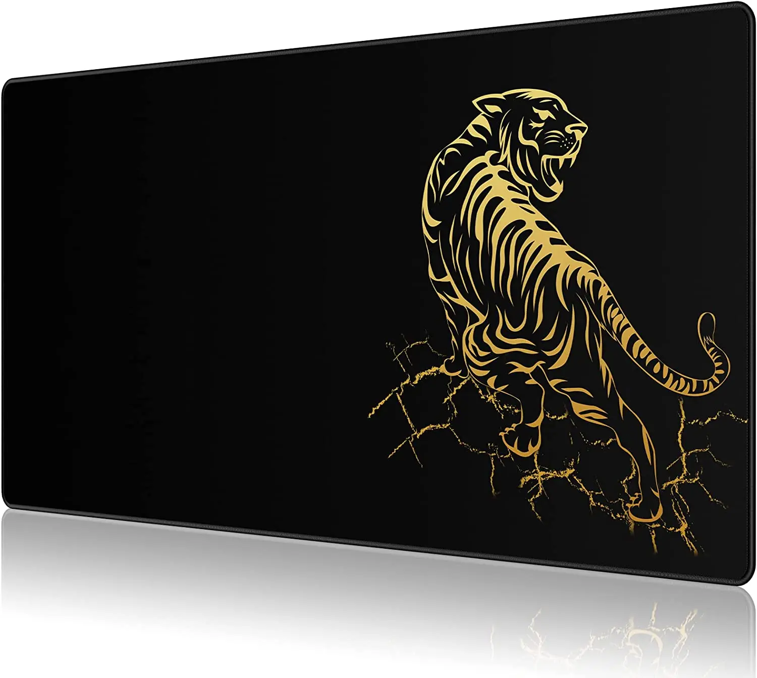 

Extended Speed Gaming Mouse Pad Large Size 35.4 X 15.7 X 0.12in Desk Mat Mousepad with Personalized Design Office Users -Tiger