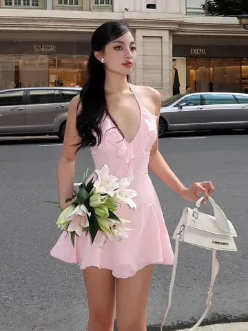 10 best sales rygglös miniklänning - №8