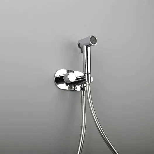 Concealed pre-embedded hot and cold water multi-functional washing device Concealed pressurized spray gun
