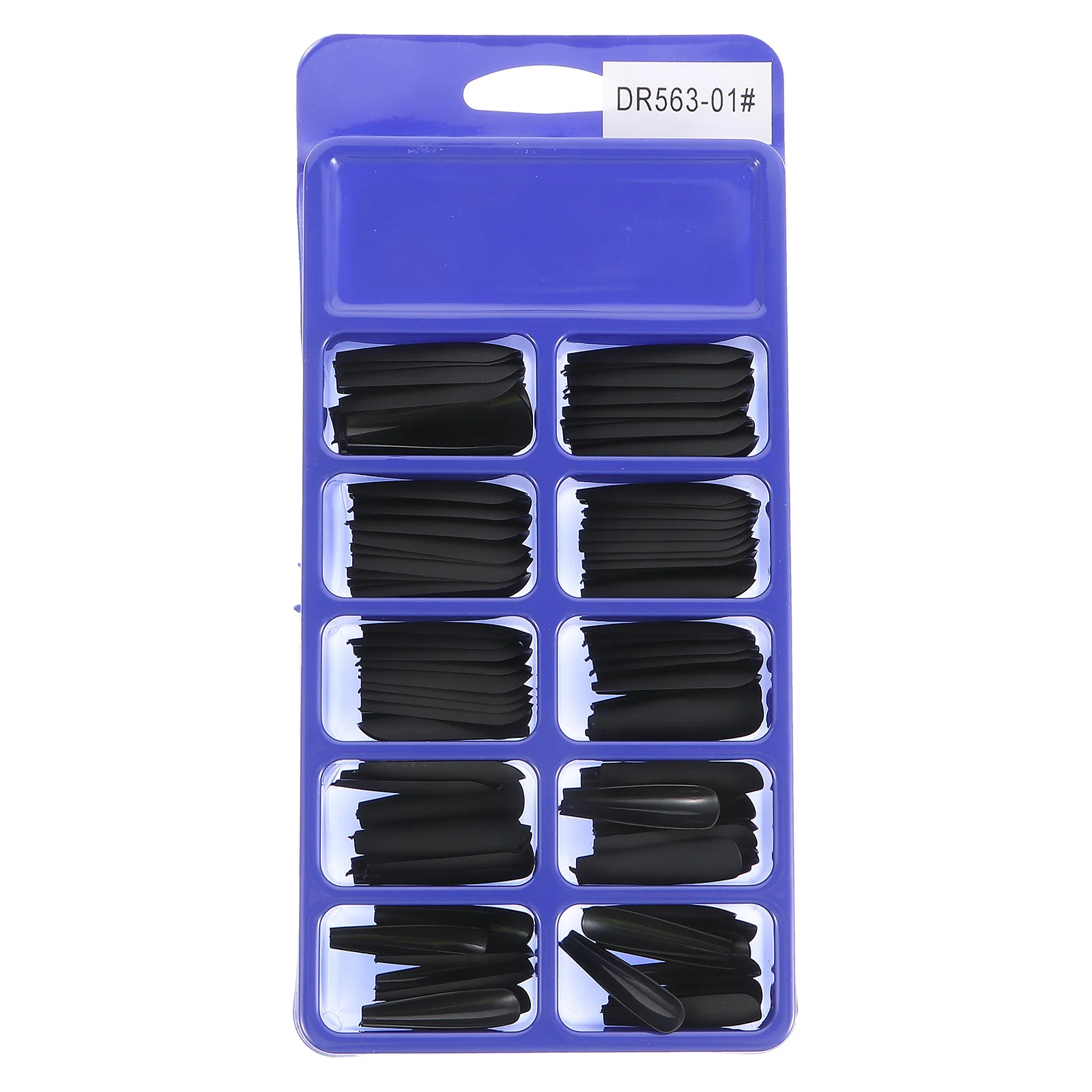 100個入り バレリーナ型 エクストラロング 付け爪 フルカバー ネイルチップ マニキュア用 フェイクネイル