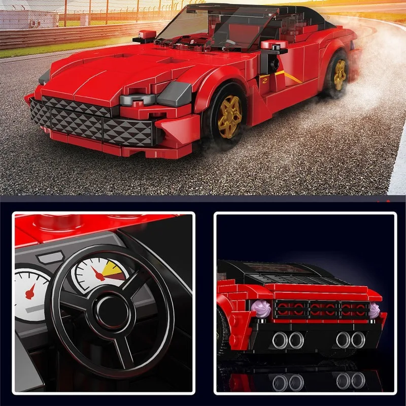 MOC Sport Speed Car Hypercar Building Blocks City Vehicle Model Kit DIY Assembly Toys Bricks Christmas Gift for Kids Adults