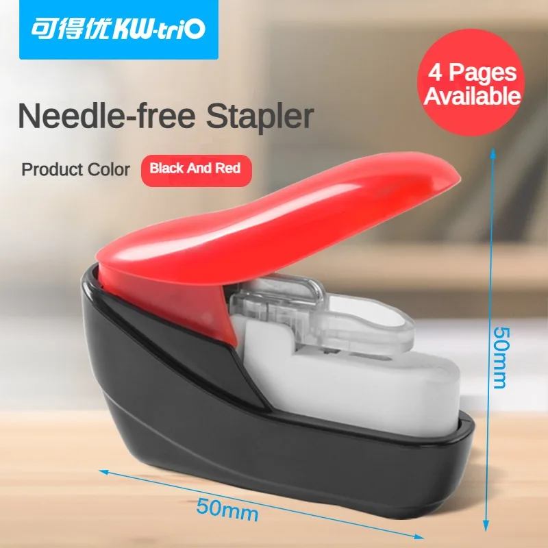 No Nails No Staple Stapling Machine Mini Cute Book Paper Stapleless Stapler Stapler Without Staple Stationery Office Accessories