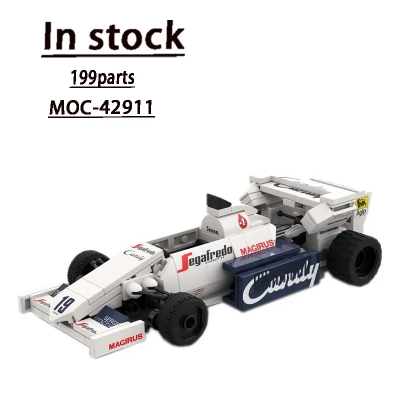 

MOC-42911TG184 Formula One Racing Car Assembly Splicing Blocks 199 Building Blocks Parts Children's Birthday Building Blocks Toy
