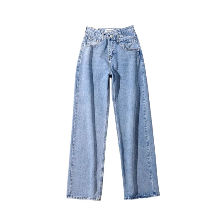 Jeans Women Wide Leg Pants Mom Femme Black Blue Jeans High Waist Woman Trousers 2024 Clothing Fashion Vintage Baggy Trousers