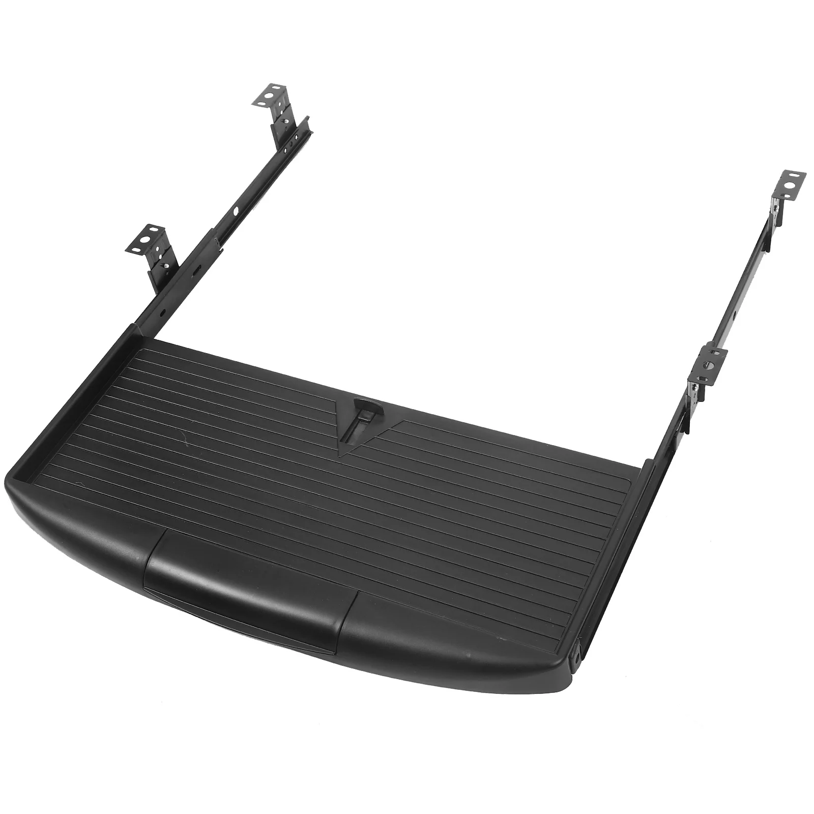 لوحة المفاتيح تحت المكتب منصة منزلق للخارج تصميم طبقة مزدوجة صامتة كاملة تمديد درج الشرائح صينية تخزين الكمبيوتر مكتب