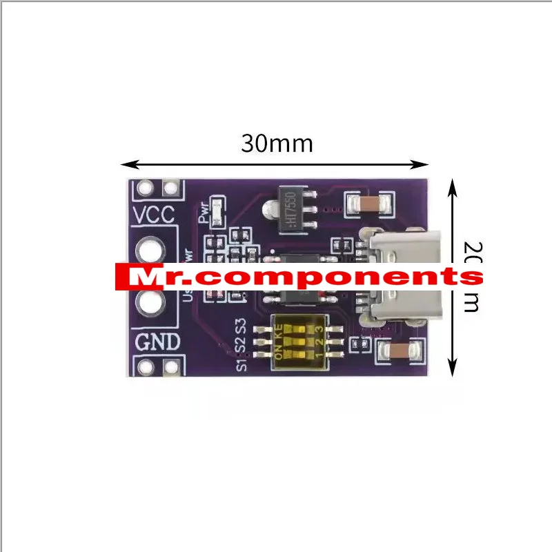 1PCS PD/QC/AFC Fast Charge Decoy Trigger Support 5V 9V 12V 15V 20V Fixed Voltage Output Type-C USB For Phone Solar Board New