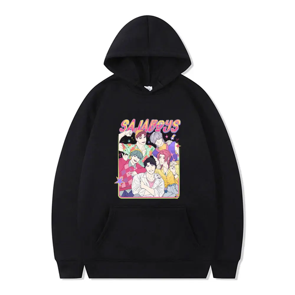 

Kpop Demon Hunters Saja Boys Hoodie Men Women Cartoon Fashion Trend Streetwear Men's Vintage Casual Oversized Pullover Hoodies