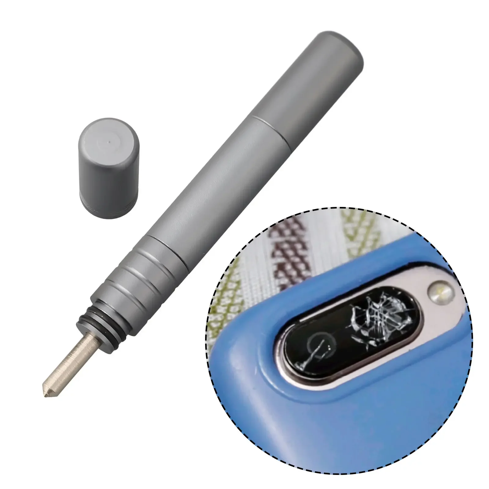Imagem -02 - Caneta de Quebra de Vidro Ferramenta de Quebra para Telefone Celular Tampa de Vidro Traseiro Disjuntor Reparação Habitação de Vidro Remover Ferramentas de Abertura