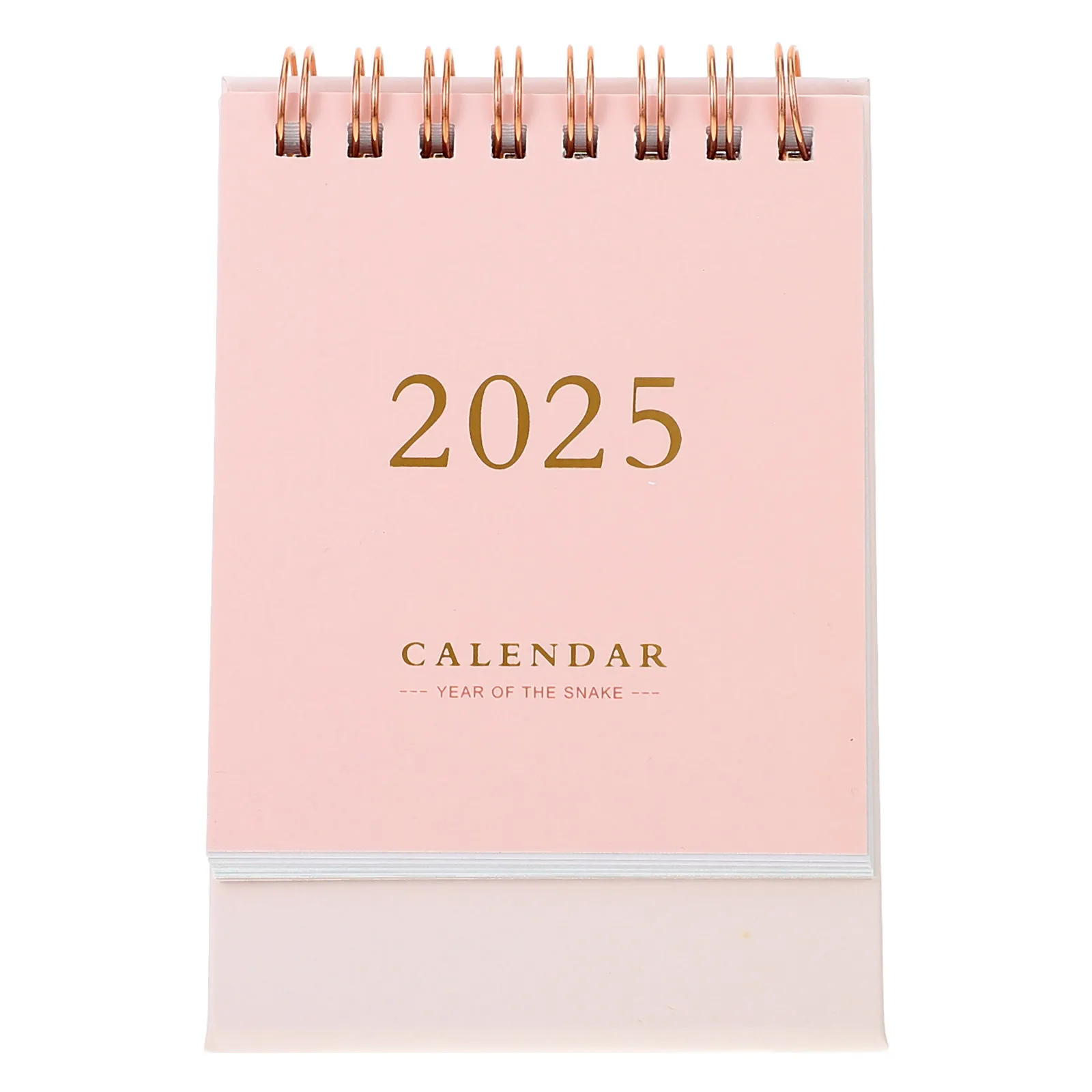 Mini Desk Calendar 2024-2025 Spiral Bound Desktop Stand Monthly Flip Table Calendar for Office Home Small Desk Calendars