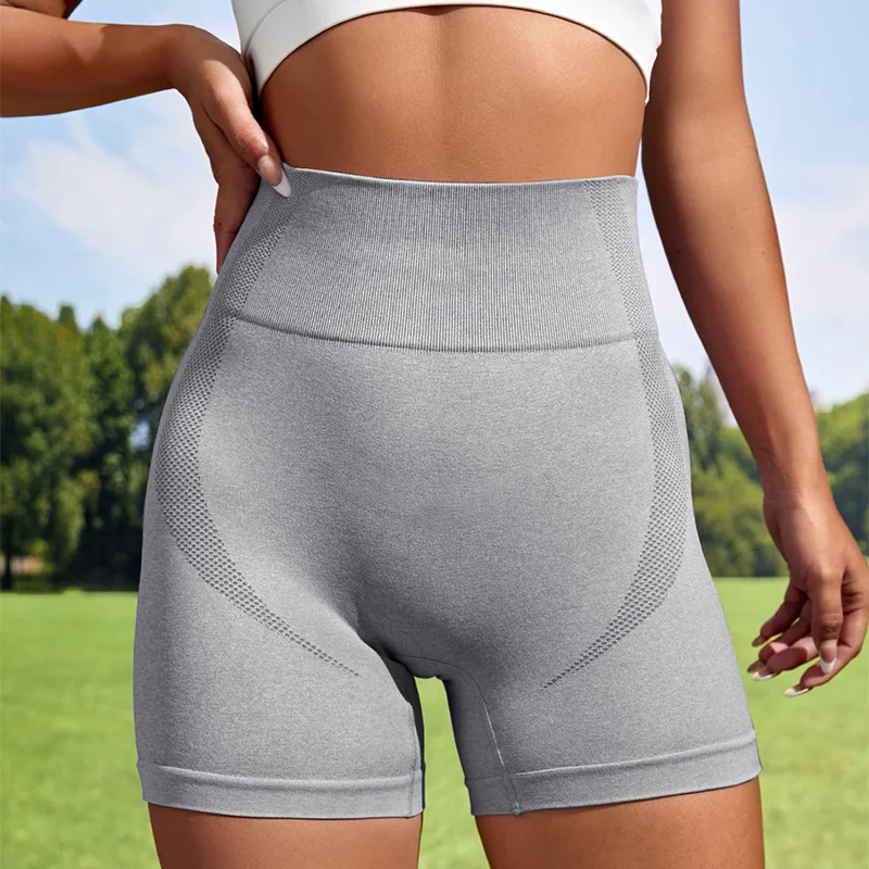 Seksi kadın Spor Yüksek Bel Şort Atletik Spor Salonu Egzersiz Fitness Yoga Tayt Külot Atletik Nefes push up Yoga Kısa