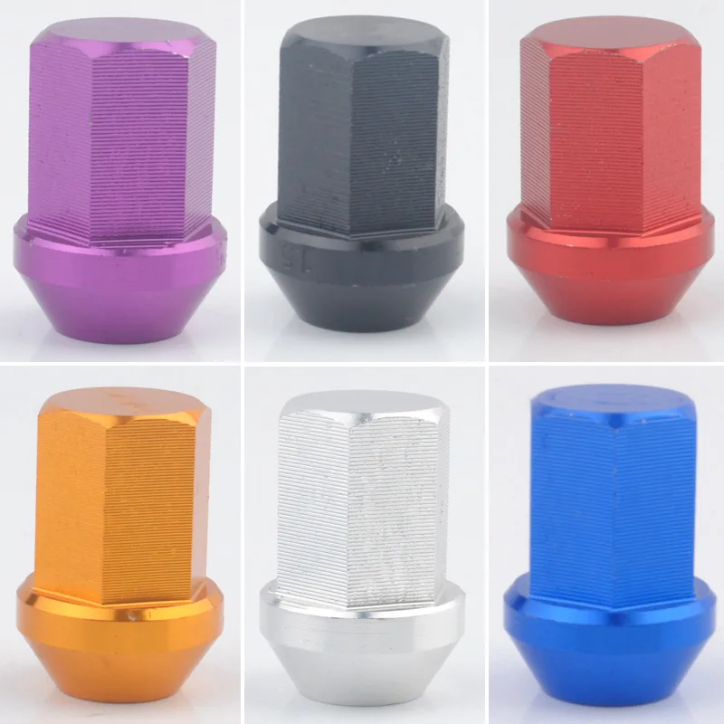 Wheel Lug Nuts Racing Aluminium alloy Wheel Lug Nuts Screw M12x1.5/1.25 Length 35MM hub nut hub nut screw jdm accessories