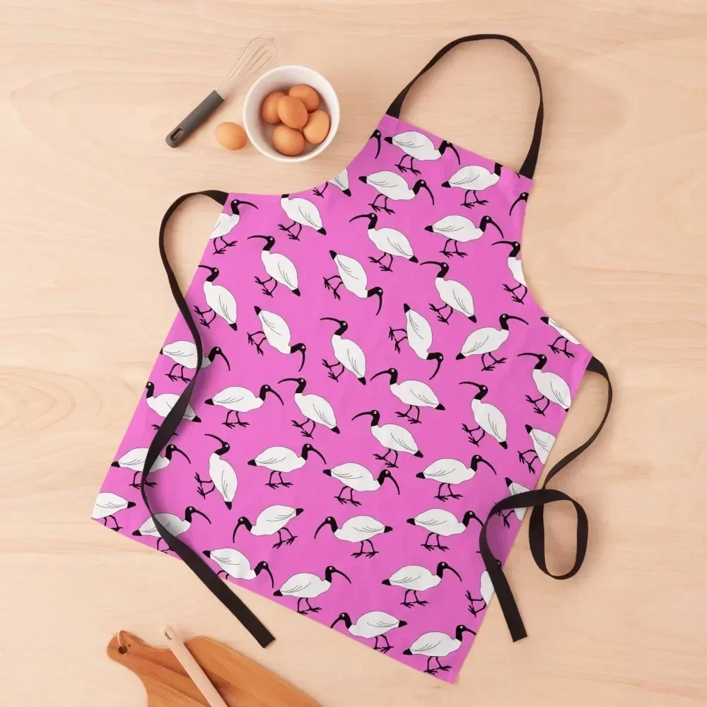 

Lots Of Bin Chickens Pattern Pink Apron useful gadgets for home Men'ss Woman Kitchen Korean Apron