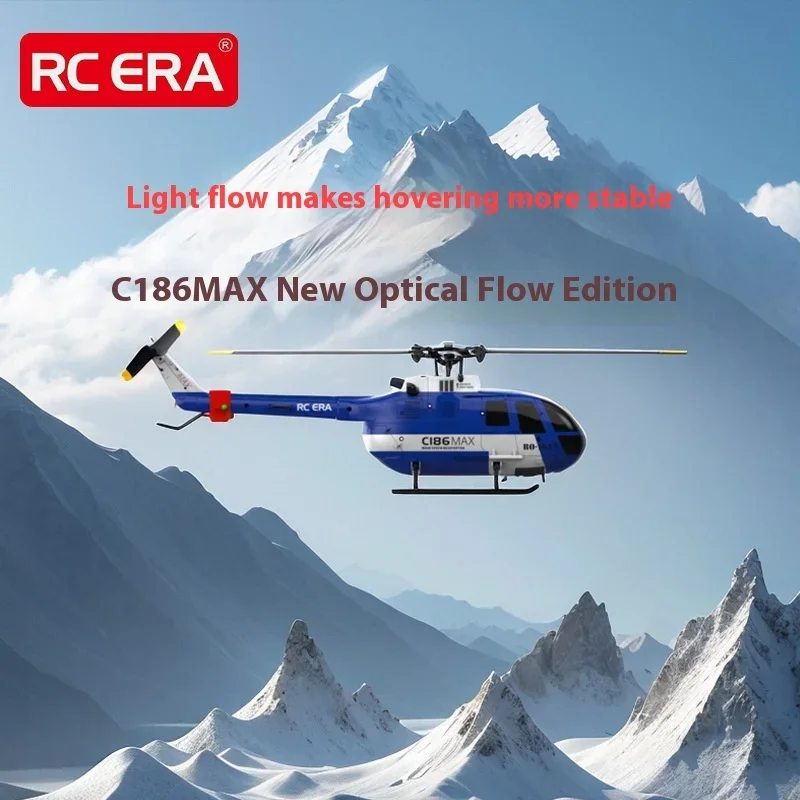 Rc Era C186max Optical Flow Remote-controlled Helicopter Single Blade Aileron Flight Model Simulation Model Drone Toy Gift