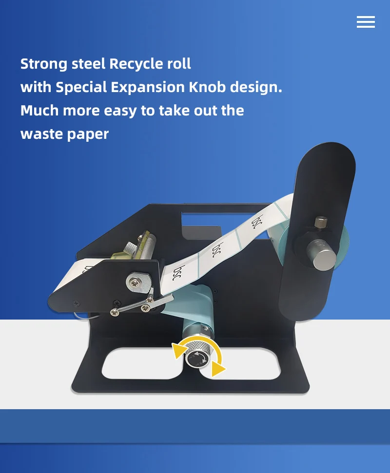 For Plant Using hang Tab Label Dispenser BSC Q120 hang Tab Label Application Digital Display Roll Sticker Label Dispenser 120mm