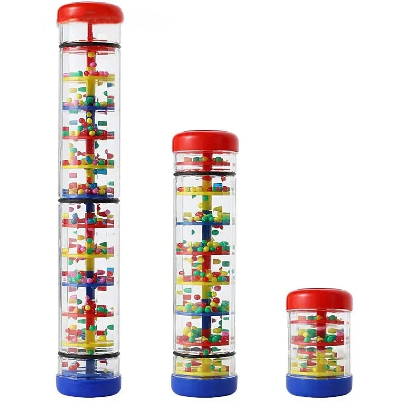 Montessori Baby Rain Stick giocattolo musicale sonagli per bambini giocattolo educativo precoce strumento musicale giocattoli sensoriali per bambini regalo per bambini