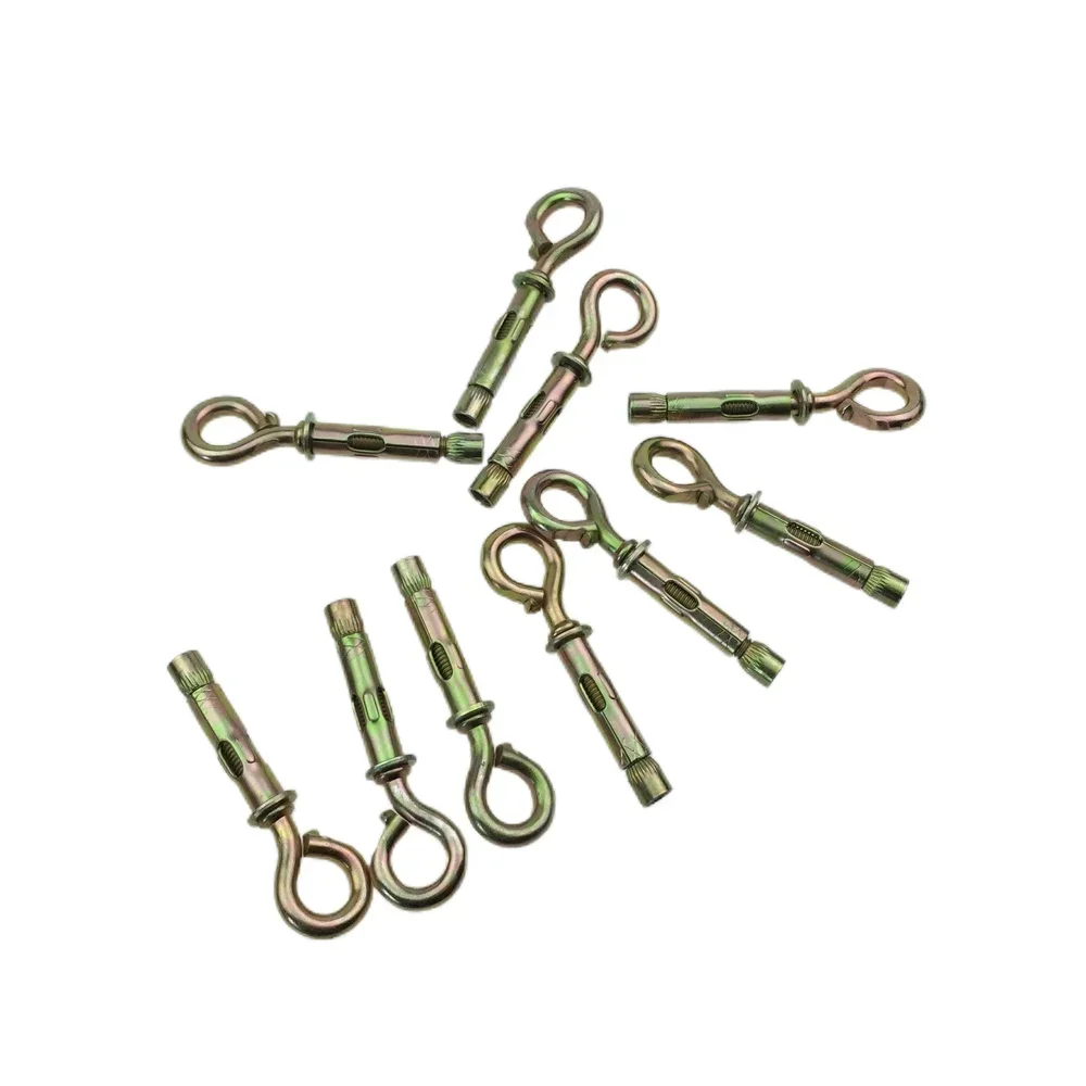 

5PCS One-piece Belt Ring Expansion Screw with Ring Expansion Bolt Ring Iron M6-8/M10-12 Nuts