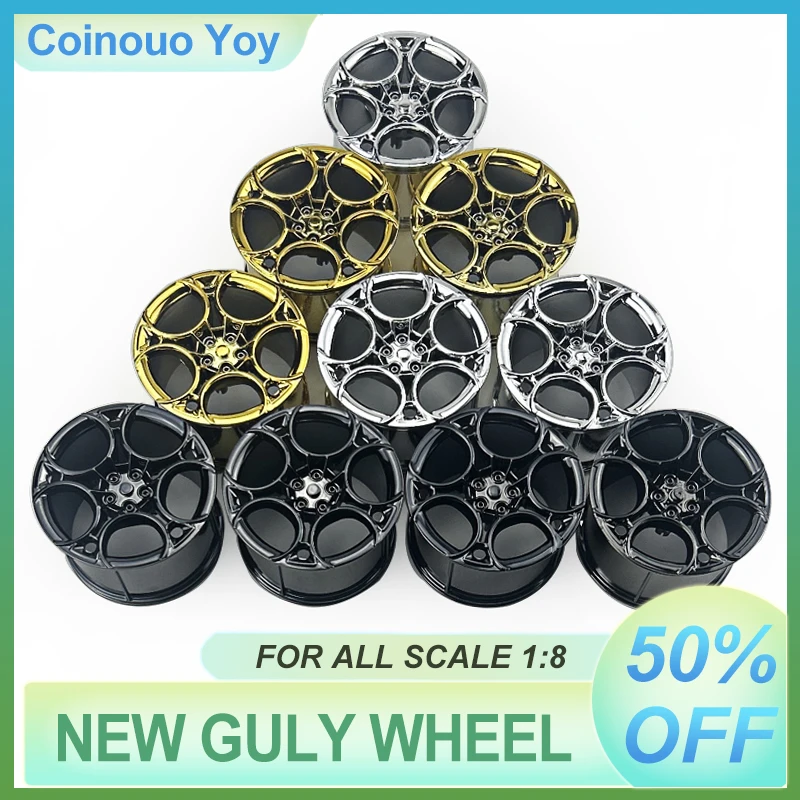 

DIY Toy CADA Plating Metal Wheel Hub Building Block Accessorie Golden Silver Compatible LEGO MOC 1:8 Car 42083 42056 42115 Wheel