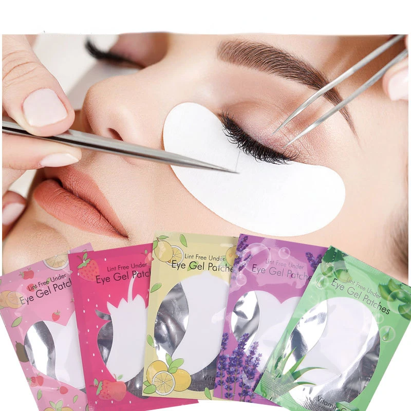 25pair =50pcs False Eyelash Extension Under Eye Pads V Shaped Eyelashes Patches Hydrogel Gel Eye Patches Make up Tools Wholesale