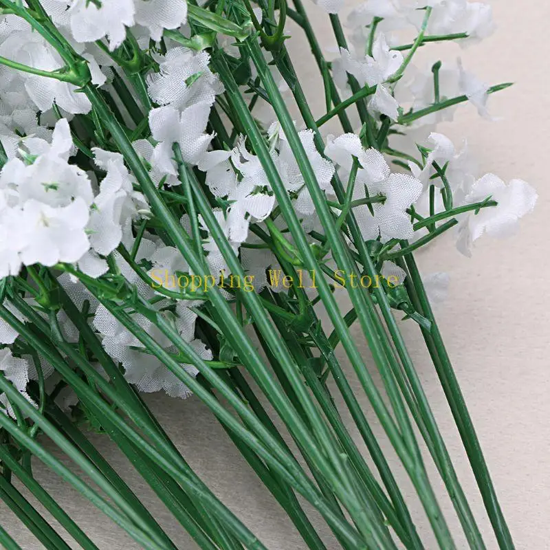 KX4B 1 PARA CABEÇA BEBÊ ROMACTOMANO DO BEBÊ GIPSOPHILA SILK FLOR FLORES FESTE CASAMENTO DECO
