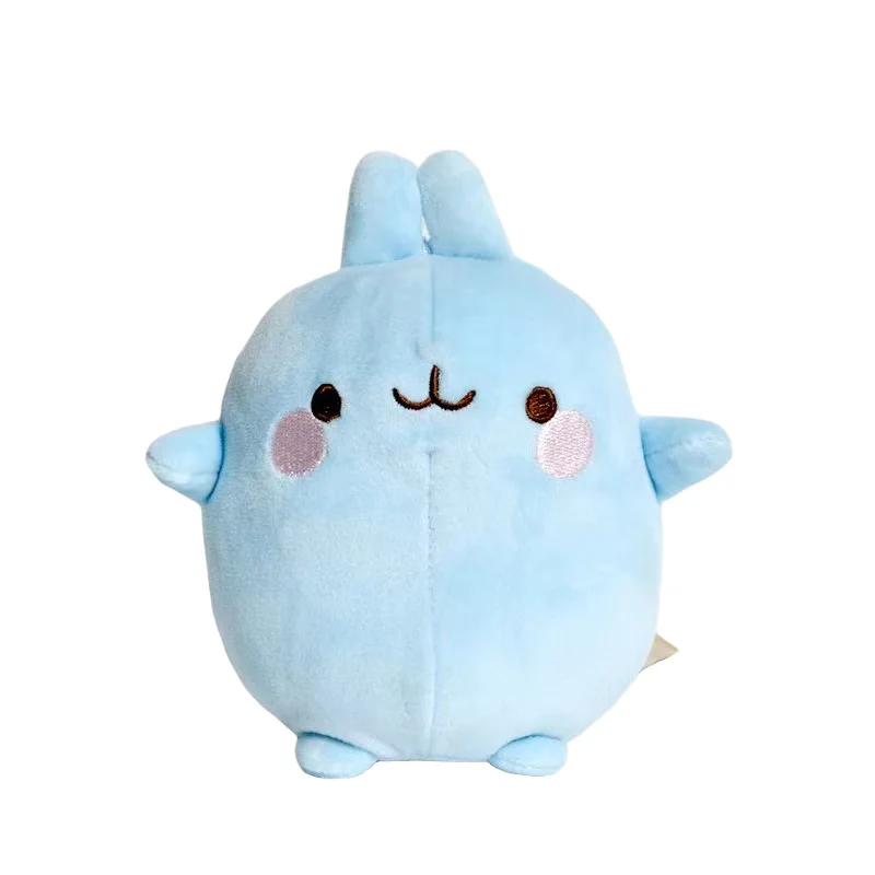 12cm Genuine Molang Plush Stuffed Toys Rabbit Cartoon Anime Soft Dolls Kawaii Cute Keychain Pendant Baby Birthday Gifts Decor