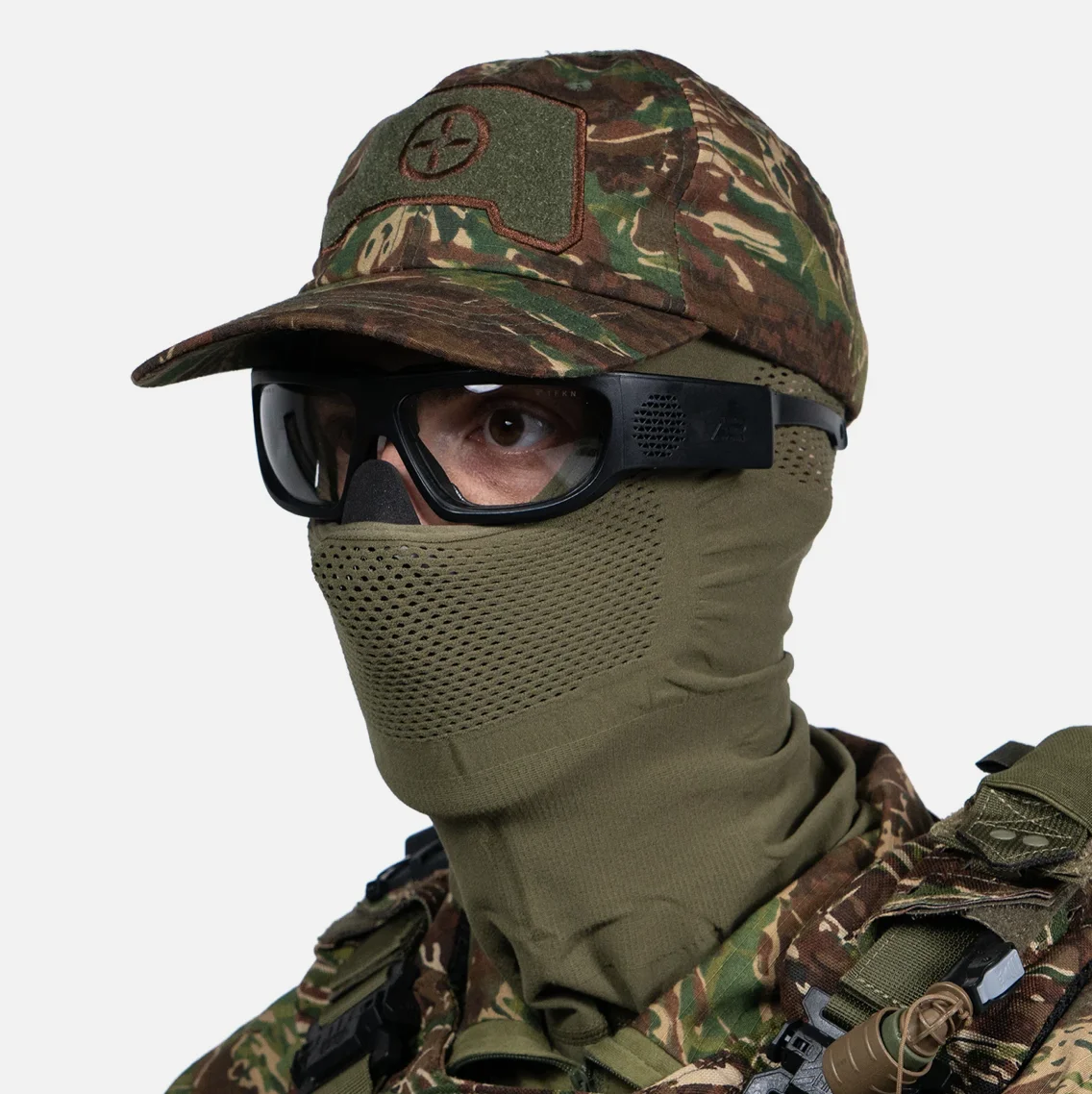 Airsoft Anti Fog Glasses with Built-in Fan, Tactical Protective Eyewear, Dual-Layer Lens, USB-C Rechargeable, Low Profile