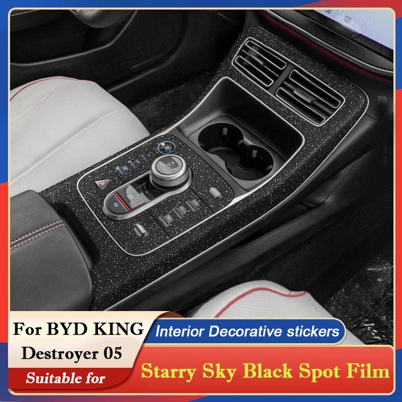 For BYD KING Destroyer 05 Starry Sky Film Central Control Gear Panel Car Door Modified Decorative Stickers Interior Accessories