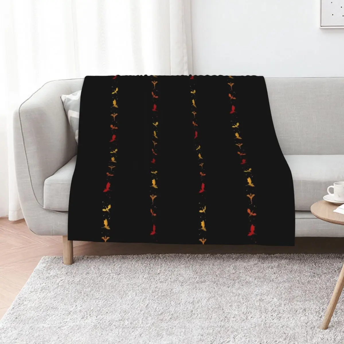 Fourth Wing Dragon Rider 90s Throw Blanket Warm Plush Fuzzy Blanket for Living Room