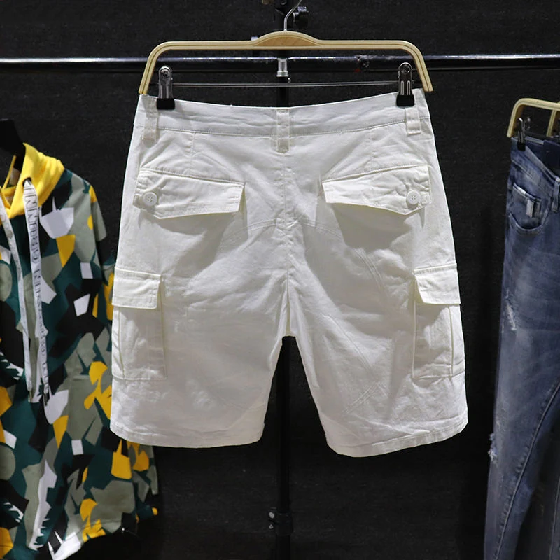 

IT Ins Brand Men's Summer Thin Sport Quick Dry Loose Five-Quarter Shorts Casual Loose Multiple Pocket Outdoor Wearing Mid-Pants