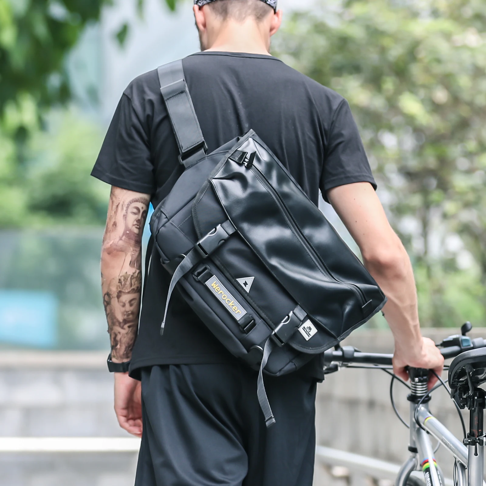 Sling Bag for Men Backpack Multipurpose Large capacity Crossbody Bag Shoulder Messenger Bag Travel Cycling Sports Daypack Purse