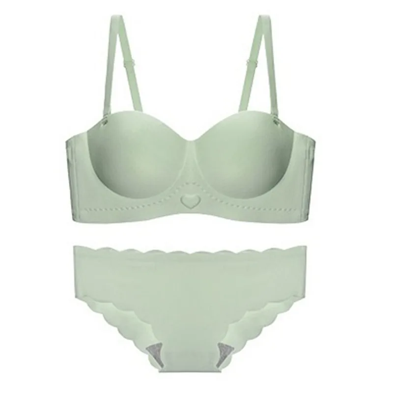 لا زلة حمالة الصدر تمثال نصفي صغير النساء سلس اللاسلكية الراحة ارتداء اليومي ضوء دعم غير مرئية لا أثر MOYISU مثير مجموعة