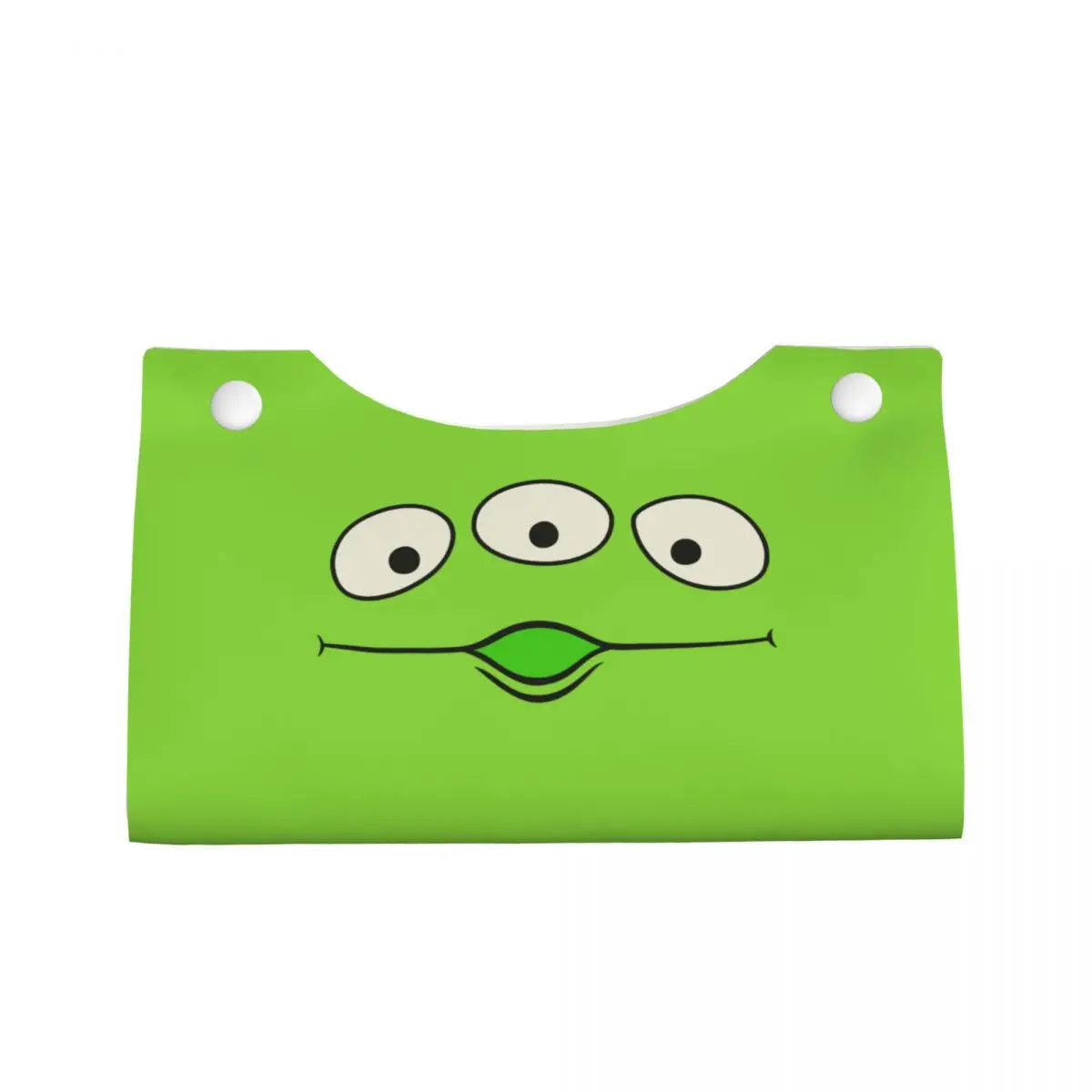 Custom Toy Story Aliens Tissue Box Cover PU Leather Rectangular Facial Tissues Holder for Car