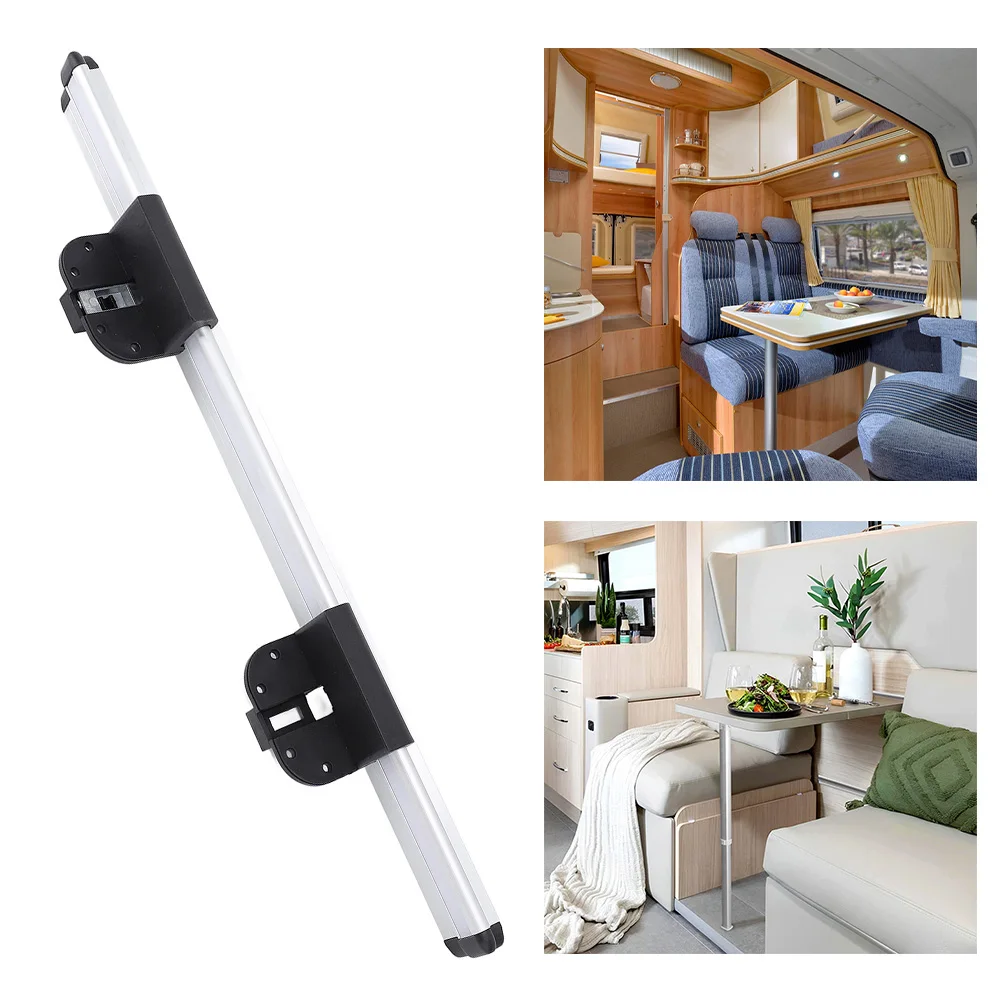 Aluminum Alloy Wall Mount Table Rail 20 Inch for RV Camper Trailer with Detachable Buckle and Easy Installation