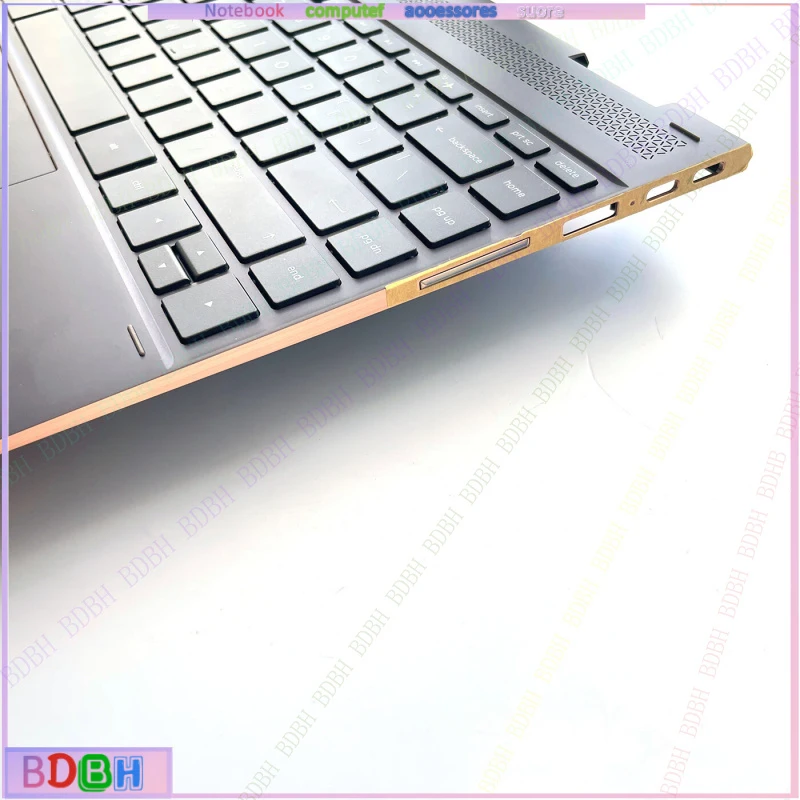 New Palmrest Backlit Keyboard Touchpad Brown For HP Spectre 13-AE X360 13.3