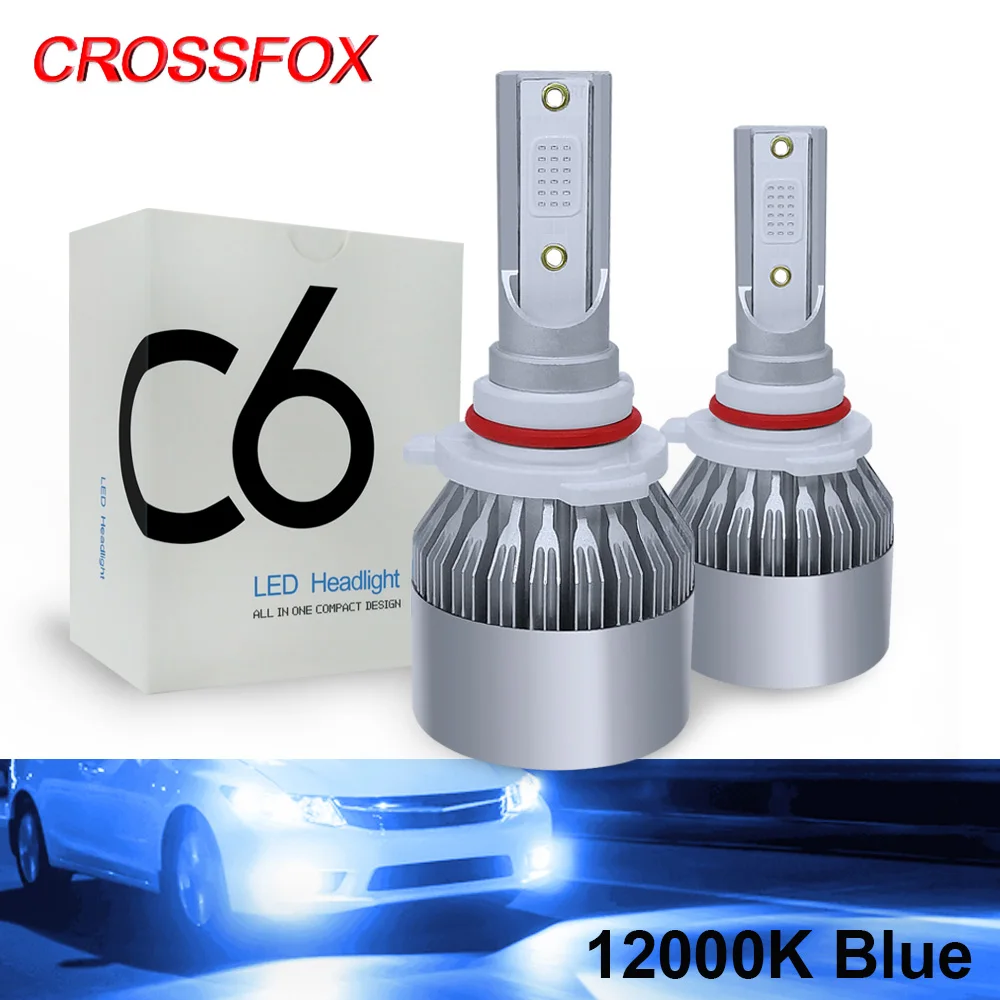 

H4 Led H13 Canbus Led Headlight 25000LM Lamp 120W 9006 9007 Hb4 Hb5 9012 5202 Headbulb 12000K Ice Blue Auto Fog Lamp 12V 24V