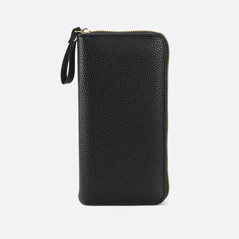 

2024 New Women's Wallet Women's Long Wallet Cowhide Large Capacity Clutch Bag Trendy Women's Leather Wallet Clutch B