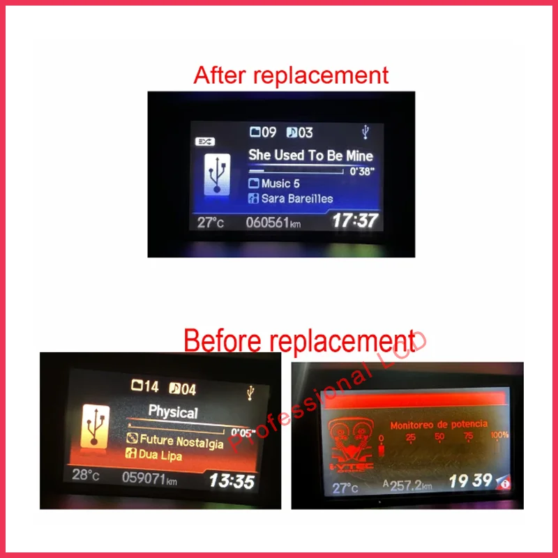 For 2012 2013 2015 9th Gen Civic Honda Imid Original 5 Inch LCD Display For Car GPS Navigation LCD Display 7826-TR0 Replacement