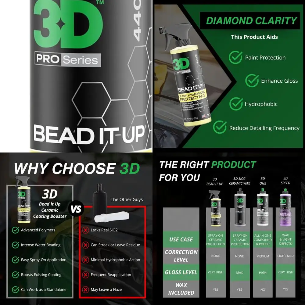 

Bead It Up Ceramic Coating Booster Spray - Super Hydrophobic Bead Maker - Polymer Paint Protectant & Sealant 16oz.
