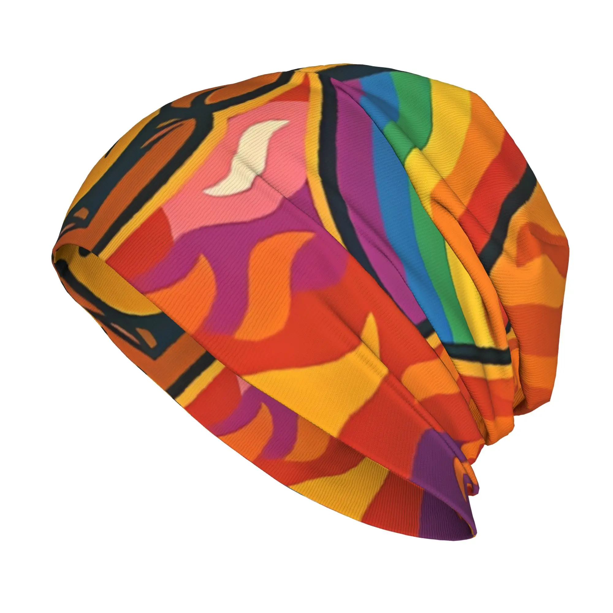Meme With Pride Flag Inclusive Autumn Spring Caps This Is Fine Dog Beanies Ski Caps Soft Bonnet Hats Skullies & Beanies Hat