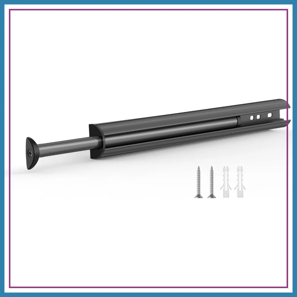 

Valet Rod 14-Inch, Tenovel Pull-Out Closet Clothes Rust-Free Closet Hanging Clothes Hat Rack Rod - Gunmetal Gray
