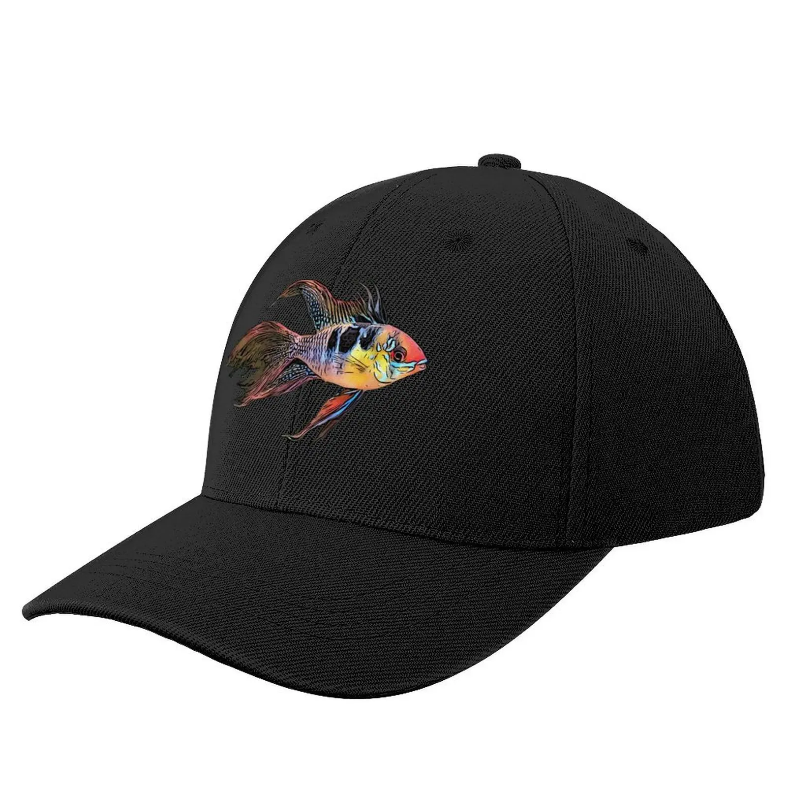 

German Blue Ram Cichlid Baseball Cap Mountaineering Beach Horse Hat Men Hats Women's
