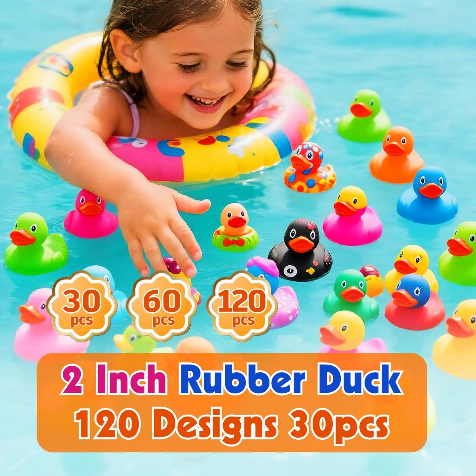 Mini rubber ducks assortiment voor kinderfeestjes en cadeaus_voghion.com